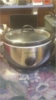 Hamilton Beach stainless and black slow cooker