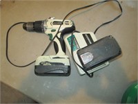MasterForce drill, charger, two batteries
