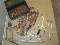 Tool box with wrenches and more