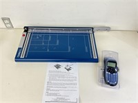 paper cutter, label maker