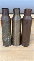 WW2 Japanese 25mmx163mm Type 96 Brass Cases