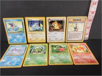 8 POKEMON CARDS 1999-2000 TRAINER "POKEMON TRADER"