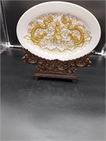 Asian dragon plate