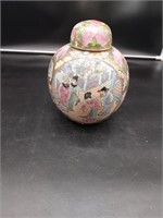 Asian ginger jar w/lid