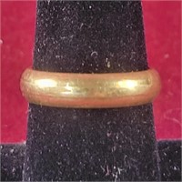 14k Gold Band Ring sz 7.25, 0.19oz