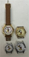 (4) VINTAGE MICKEY MOUSE WATCH PIECES