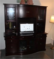 Desk/Computer Cabinet 66"x73"x20" **Contents NO