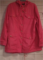 Ralph Lauren hot pink rain jacket spring jacket XL