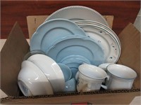 30 pc Box Lot Misc - Dishes, Jars, Home Decor ++