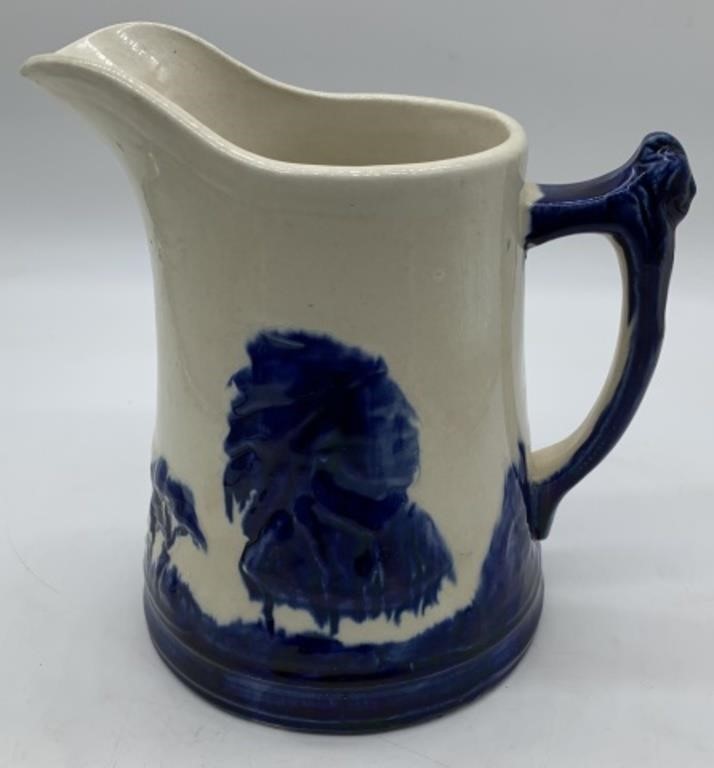 large Old Sleepy Eye pottery pitcher