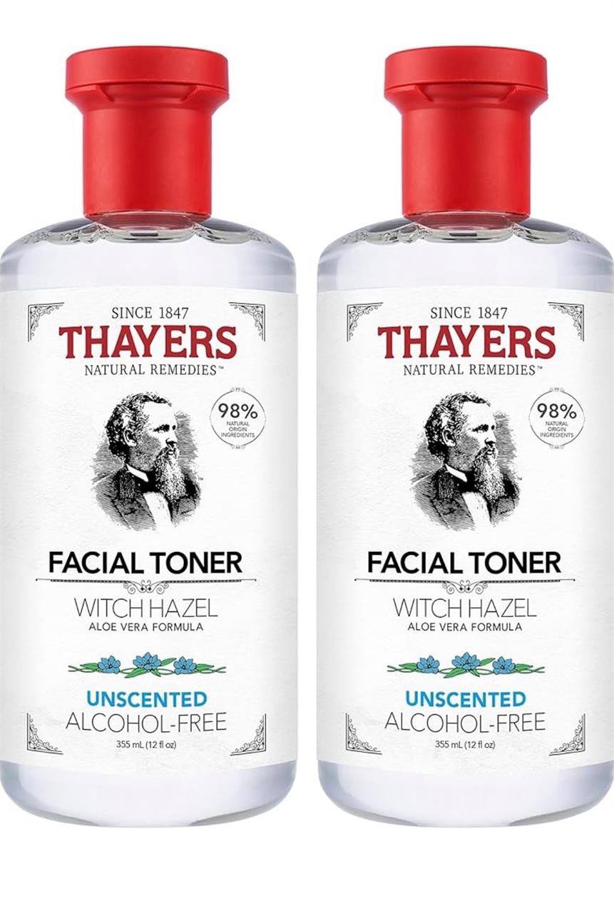 Thayers Unscented Facial Toner Witch Hazel 2 pack