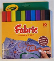 Crayola 10 pk non toxic fabric markers