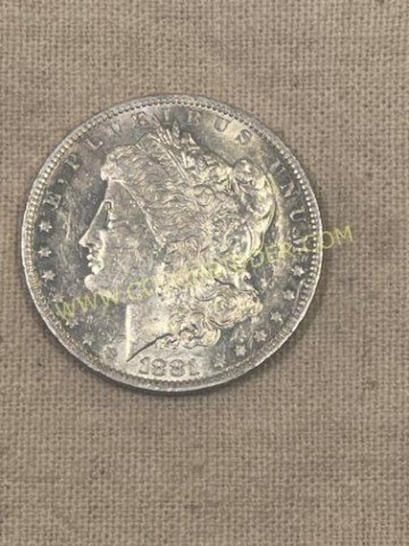 July coin, knife and jewelry online auction