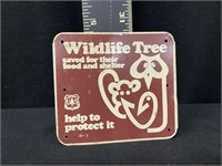 US Forest Service Wildlife Tree Sign
