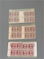 1938 US Grant 18 Cent Stamp Plate Block Lot