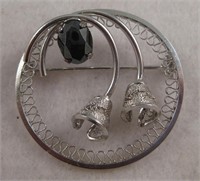 Vintage Zeidell's S/S Filigree Pin/Brooch