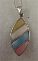 Multi Colored Mother of Pearl S/S Necklace