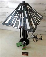 Tiffany Style Lamp - Two Bulbs - 
Shade has small