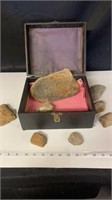 Box of rocks, box measures 9 1/2 bye 5 1/2 x 8