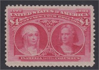 US Stamps #244 Mint LH with PF certificate stating