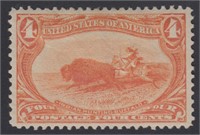 US Stamps #287 Mint HR with a tiny perf thin at bo