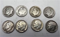 Silver Dimes (8)