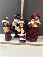 4 Musical Christmas Carollers- see pictures
