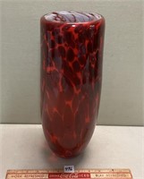 BEAUTIFUL COLORED GLASS FLORAL DISPLAY VASE