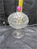 American Fostoria Covered Candy Dish 7"