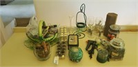 1 lot of misc glassware and other