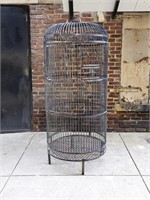 Monumental Wrought Iron Dome Top Bird Cage