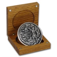 5 Oz Silver Uhr Rnd - Dragon Vs Vikings