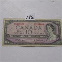 1954 CDN $10 BILL