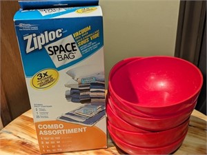 ZIPLOC SPACE BAGS & BOWLS