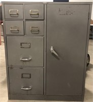 Cole Steel variety filing cabinet with shelves