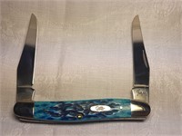 Case XX Blue Bone Handle Muskrat Knife