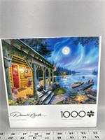 1000 piece puzzle Darrell Bush Moonlight Lodge