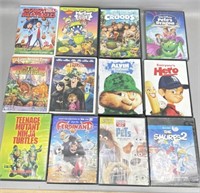 (12) kids DVDs