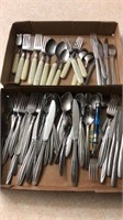 2 boxes stainless flatware