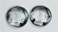 2  2014  1 oz .999 silver Buffalo rounds