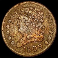 1809 Classic Head Half Cent NEARLY UNCIRCULATED
