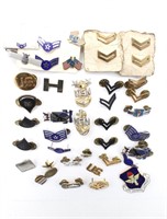 Vintage US Army, Navy & Air Force Military Pins