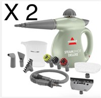 1 Lot (2) Steam Shot Handheld Steam Cleaner &