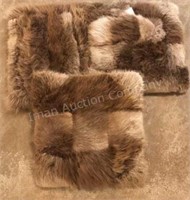 Beaver Pelt Pillows, 
Need Sewn in a couple