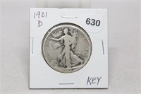 1921 D Half Dollar-G Key