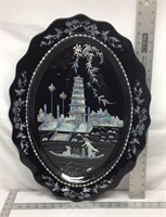 F12) ORIENTAL TRAY OR WALL HANGING -