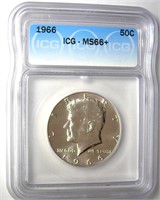 1966 Kennedy ICG MS66+ LISTS $975