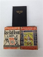 1909 and two (2) 1923 Spalding Baseball Books