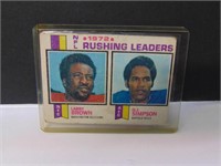 1972 NFL Rushing Leaders Card