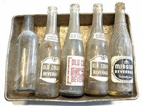 Old Colony Soda Bottles, Mission Beverages Soda